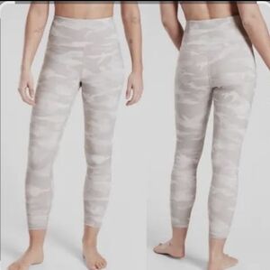 ATHLETA Elation Camo 7/8 Tight Leggings Taupe/Pink NWOT Size 1X